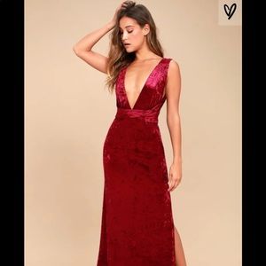 Lulus Convertible Maxi Dress Red New